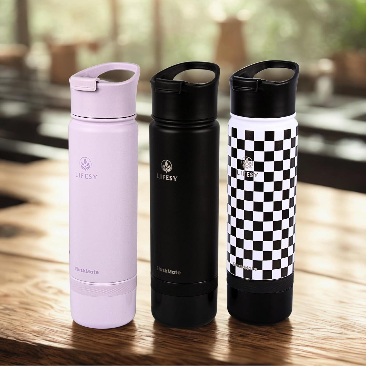 Botella Infusora de Té y Termo 0.5L LIFESY FlaskMate Lila