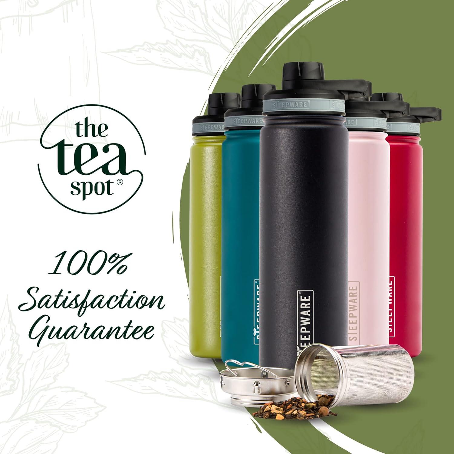 Tazón de Té Aislado The Tea Spot 22oz Rosa con Infusor