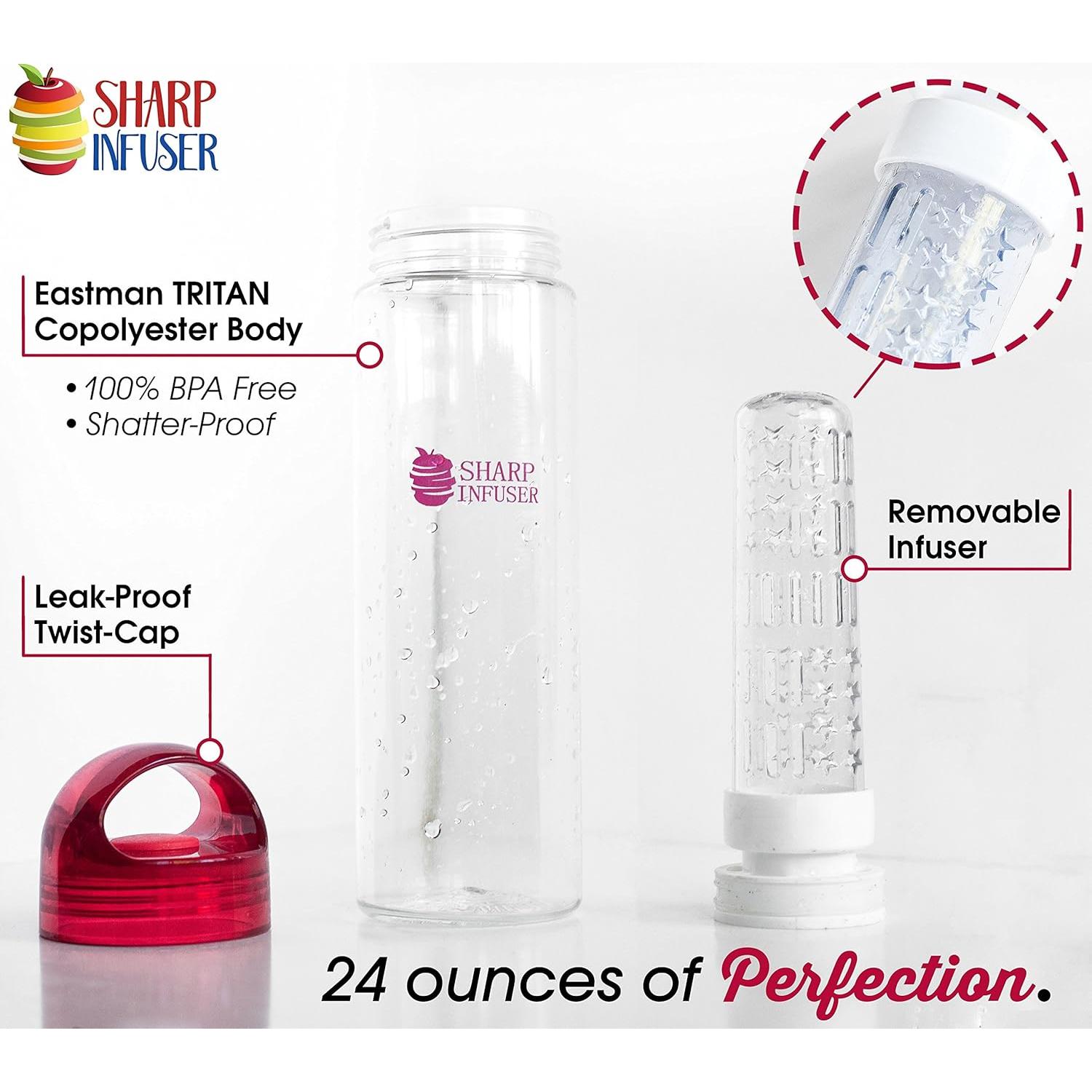 Botella de Agua con Infusor VIVALIFER 24 oz - Libre de BPA