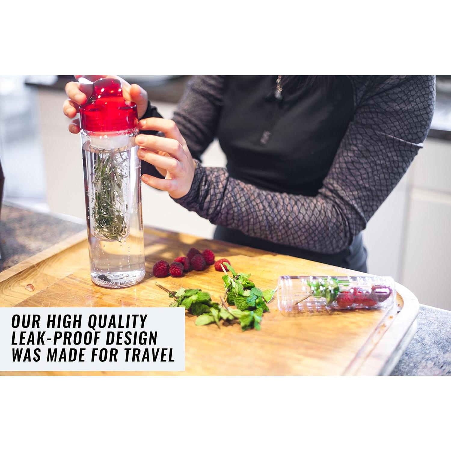 Botella de Agua con Infusor VIVALIFER 24 oz - Libre de BPA