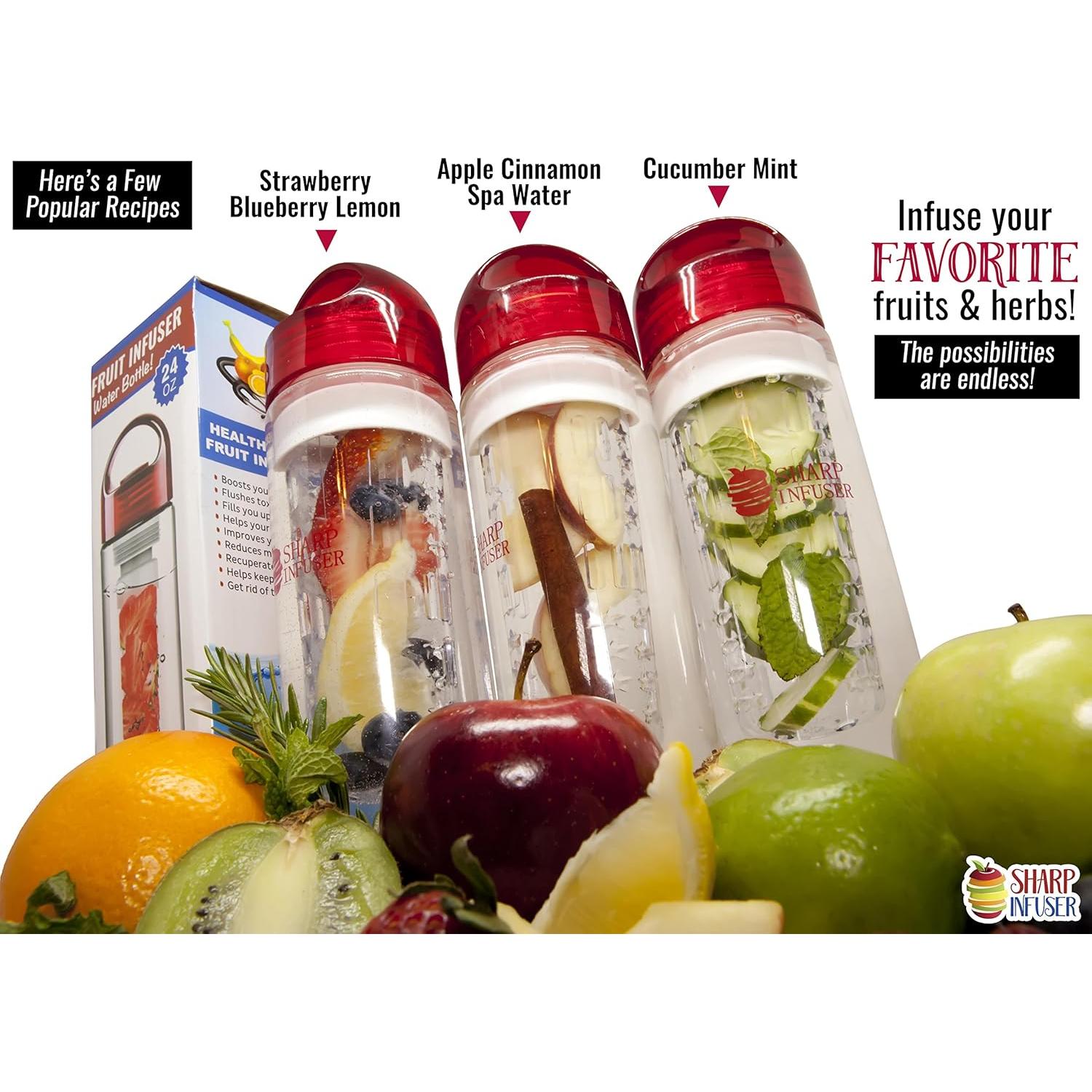 Botella de Agua con Infusor VIVALIFER 24 oz - Libre de BPA