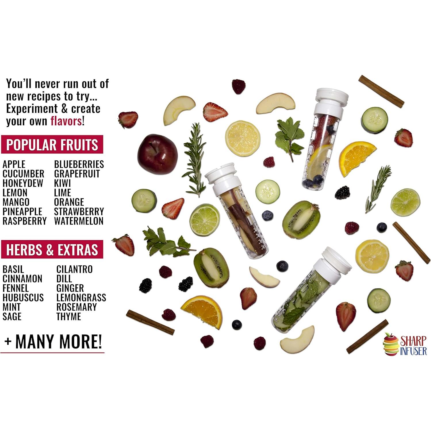 Botella de Agua con Infusor VIVALIFER 24 oz - Libre de BPA