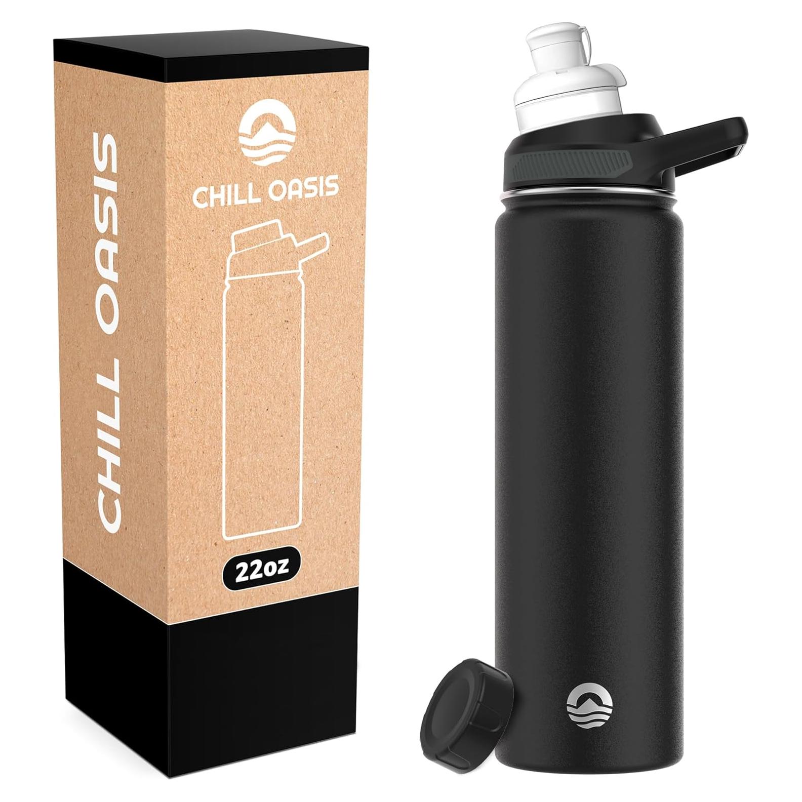 Botella de Agua Chill Oasis 650ml Acero Inoxidable Aislada