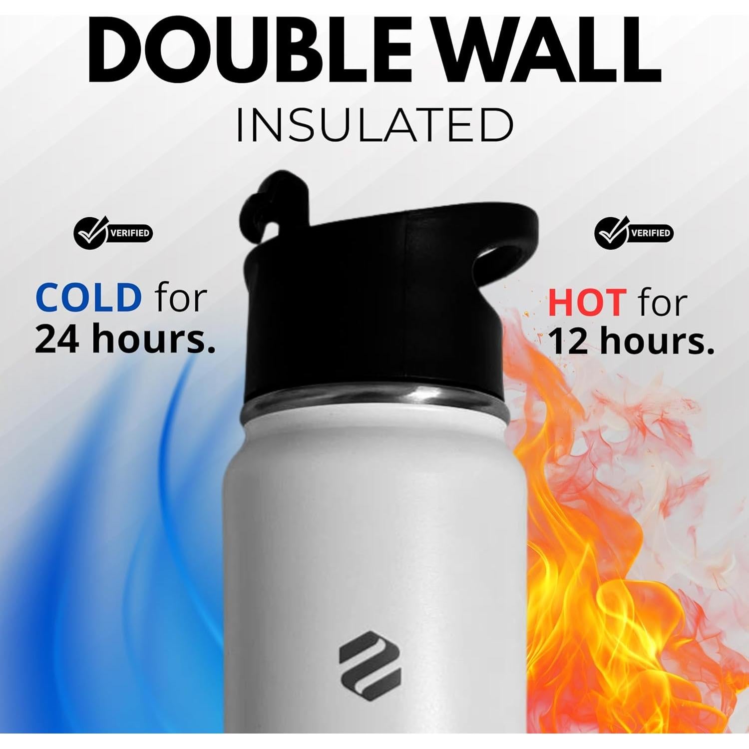 Botella Infusora de Té VCFROST 20oz Acero Inoxidable Doble Pared