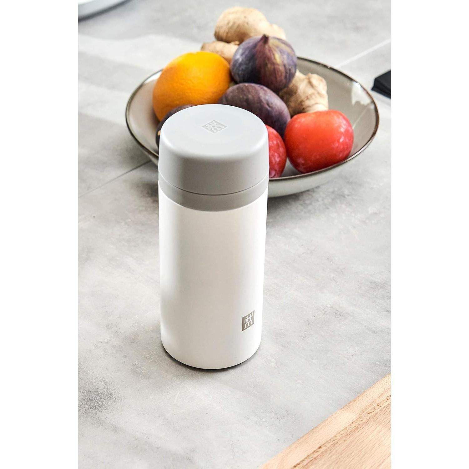 Botella Infusora de Té ZWILLING Thermo 420ml Plata-Blanco