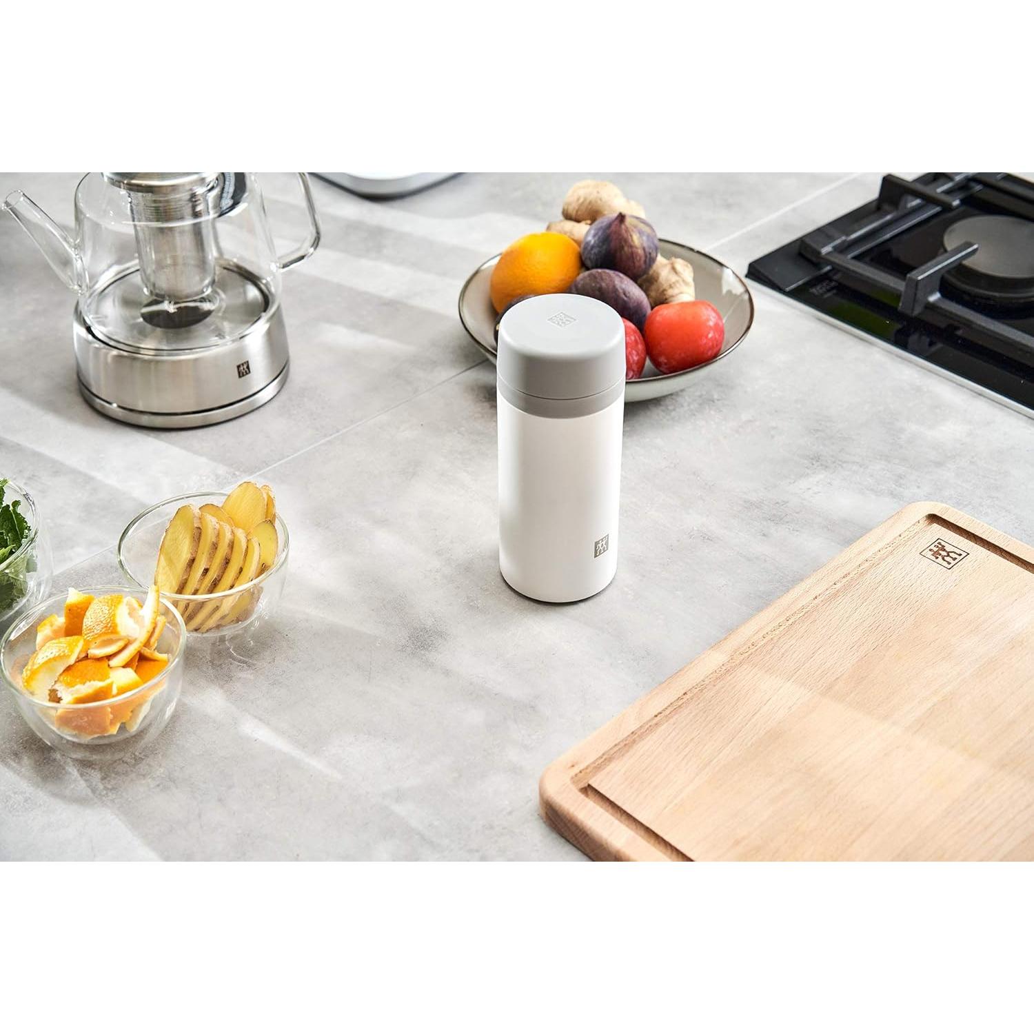 Botella Infusora de Té ZWILLING Thermo 420ml Plata-Blanco