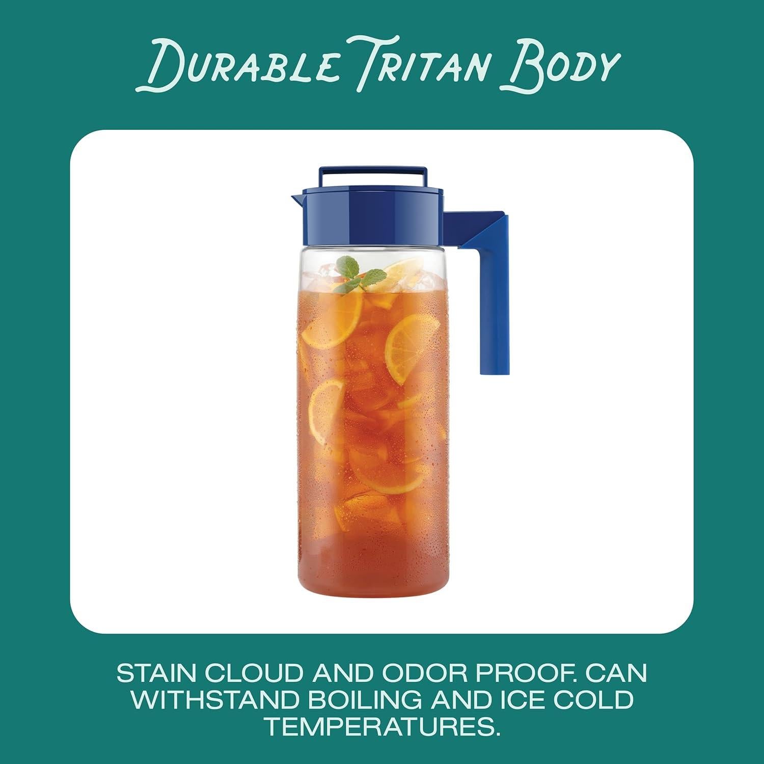 Jarra Hermética Takeya 1.89L Libre de BPA Negra