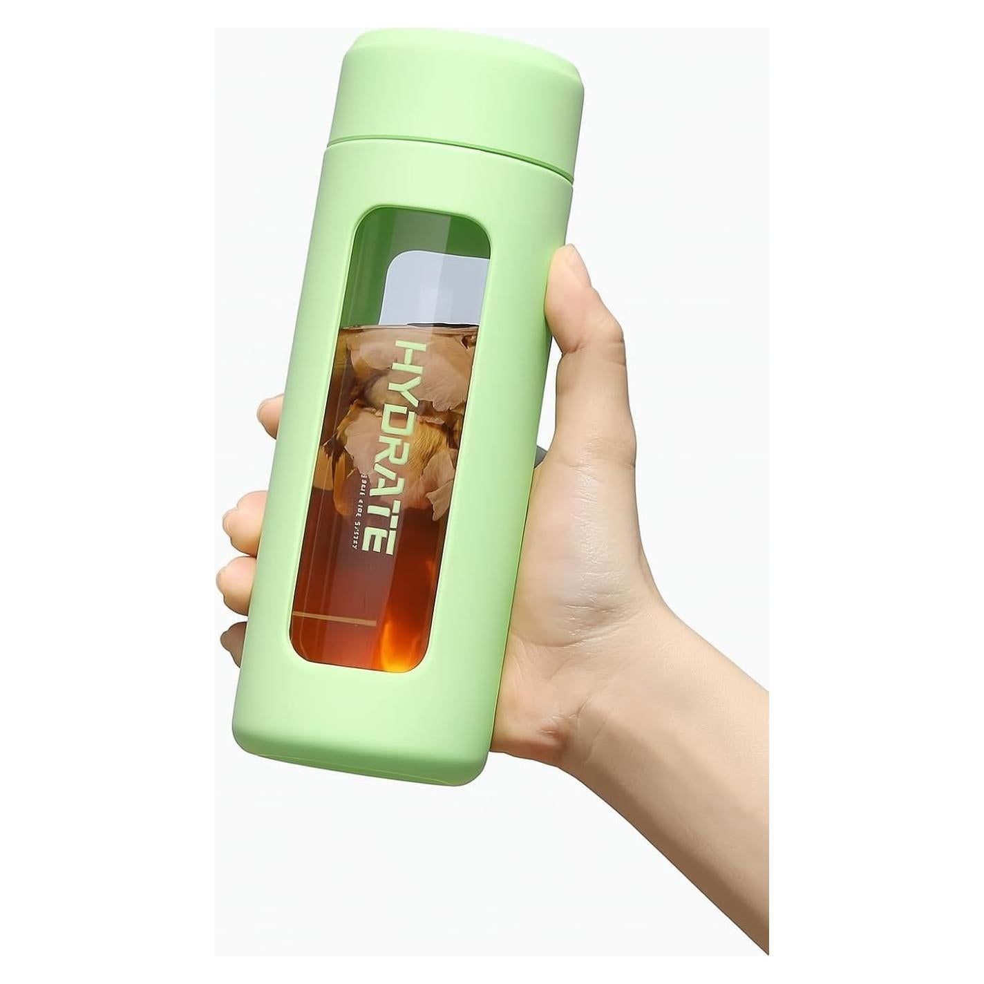 Botella de Agua de Vidrio Genérica 460ml con Funda Aislada