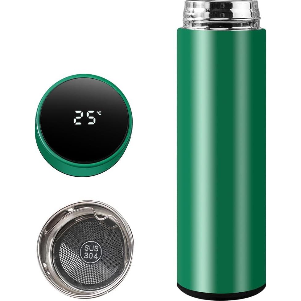 Botella de Agua Inteligente ZMHQLPDZ 450ml Acero Inoxidable Verde