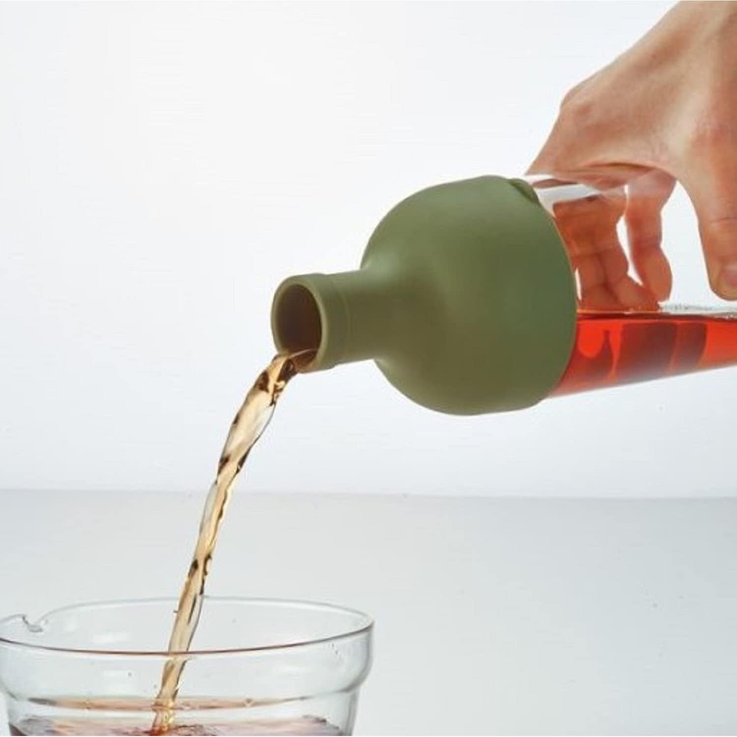 Botella de Té Frío Hario 750ml Verde Oliva - Infusor