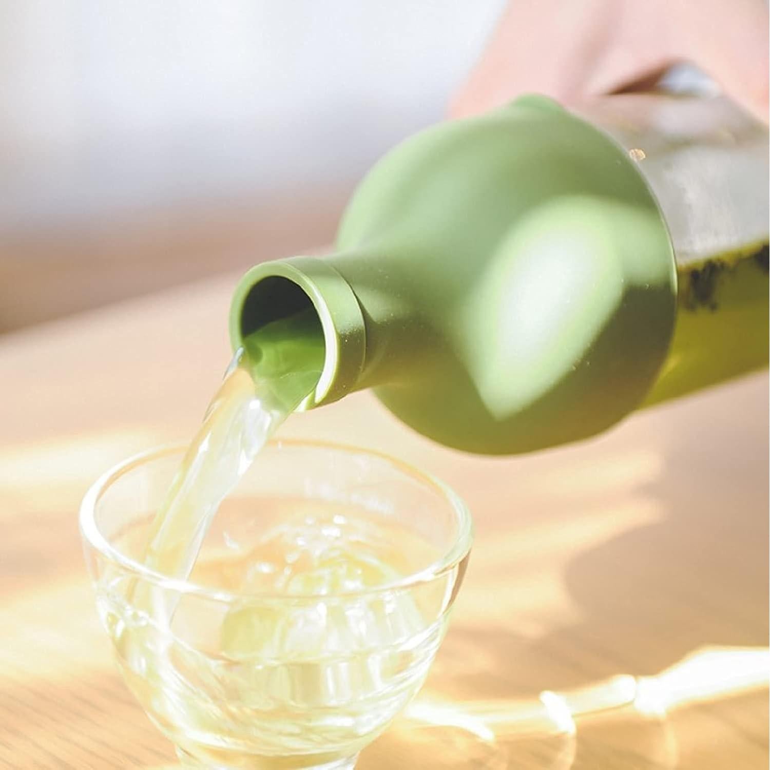 Botella de Té Frío Hario 750ml Verde Oliva - Infusor