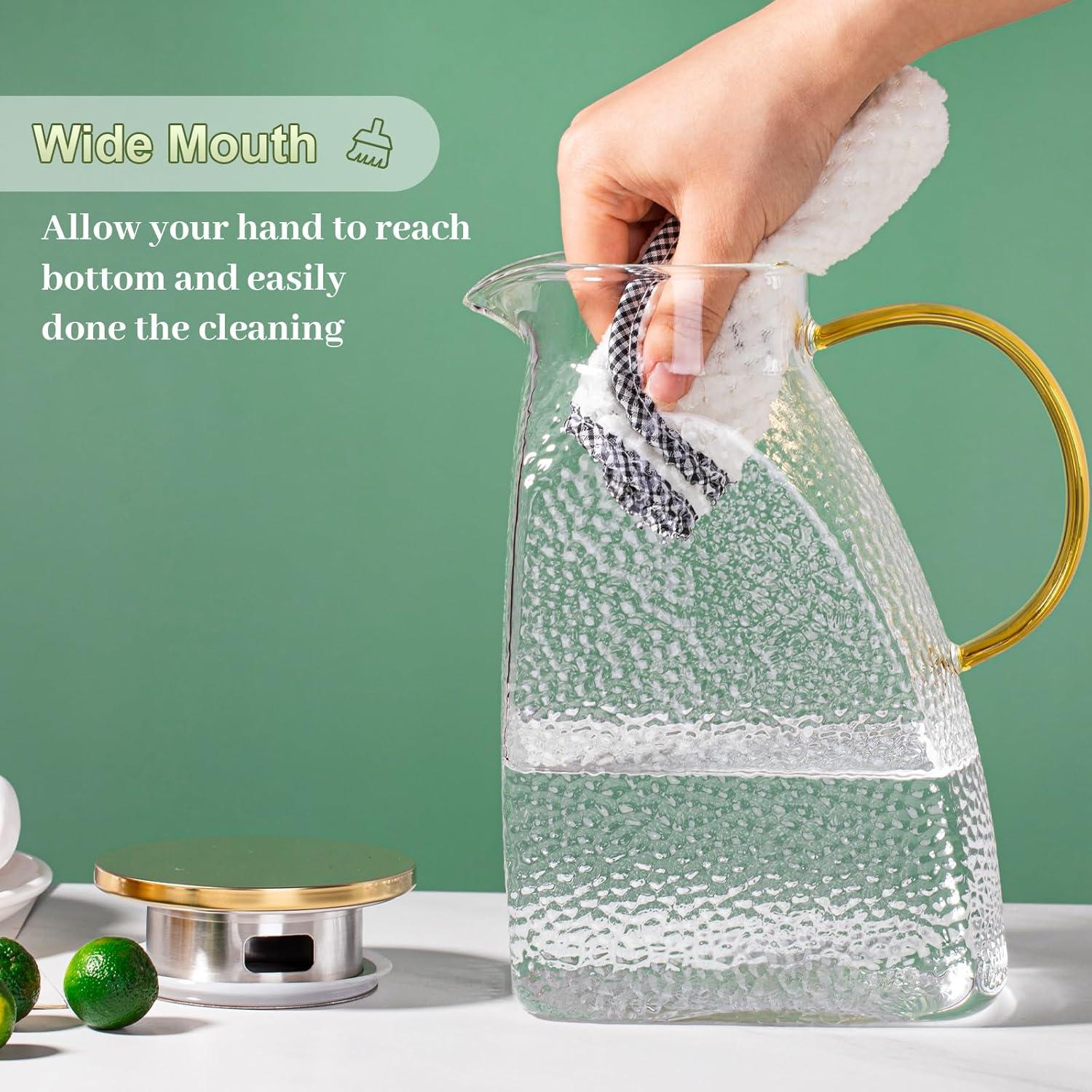 Jarra de Vidrio Borosilicato 1.8L WARMSIMPLE con Tapa