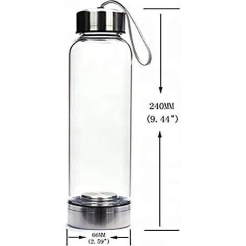 Botella de Agua de Cristal SAOI 500 ml con Aventurina