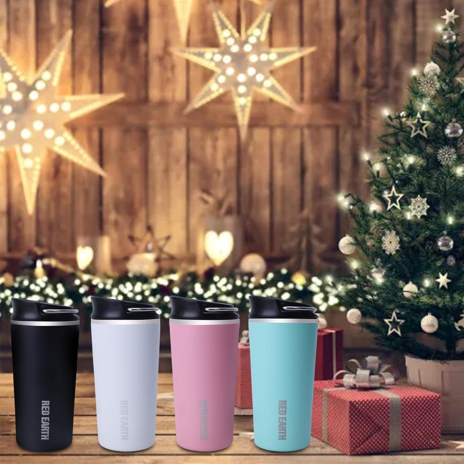 Taza de Té de Viaje GiNT 17oz Acero Inoxidable Rosa con Infusor