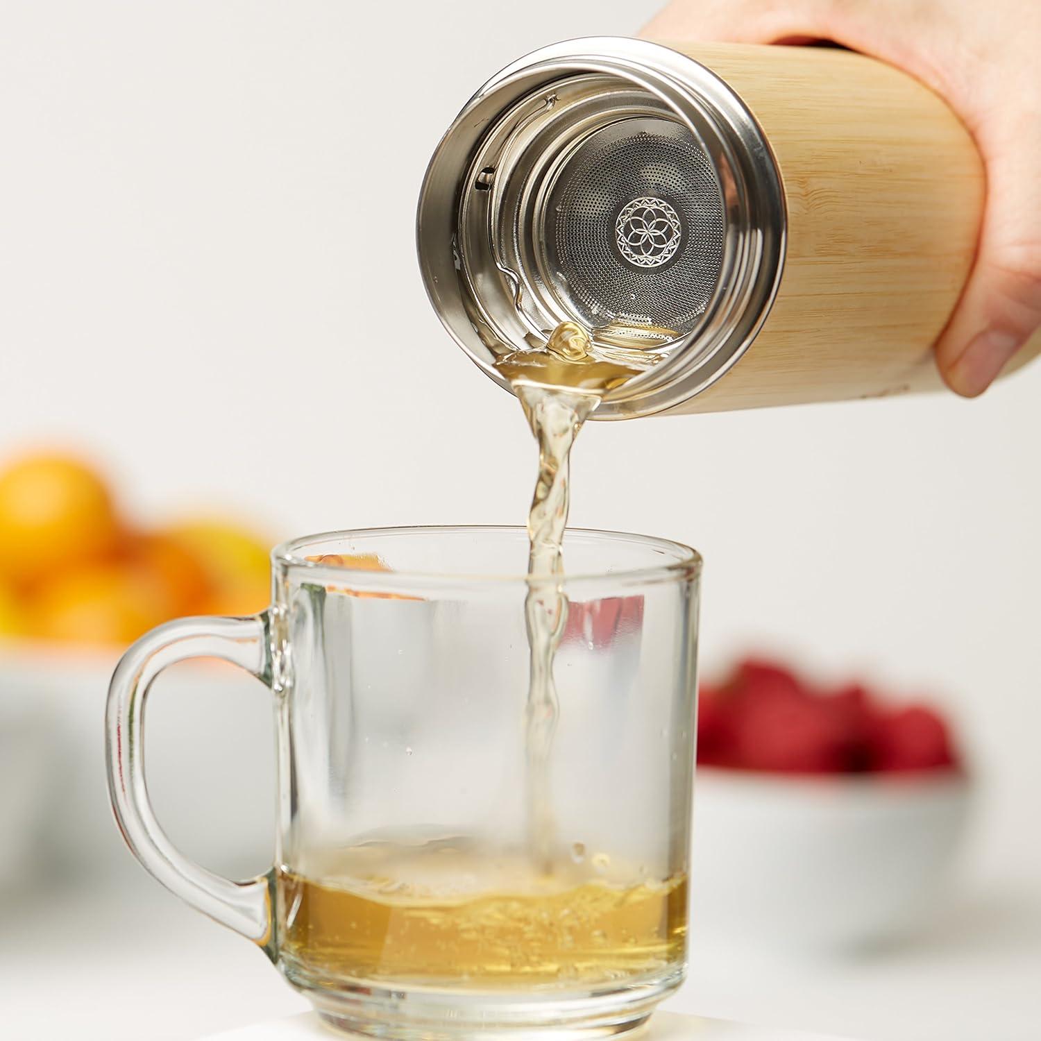 Taza de Viaje de Bambú Aislada Sacred Lotus Love 1L