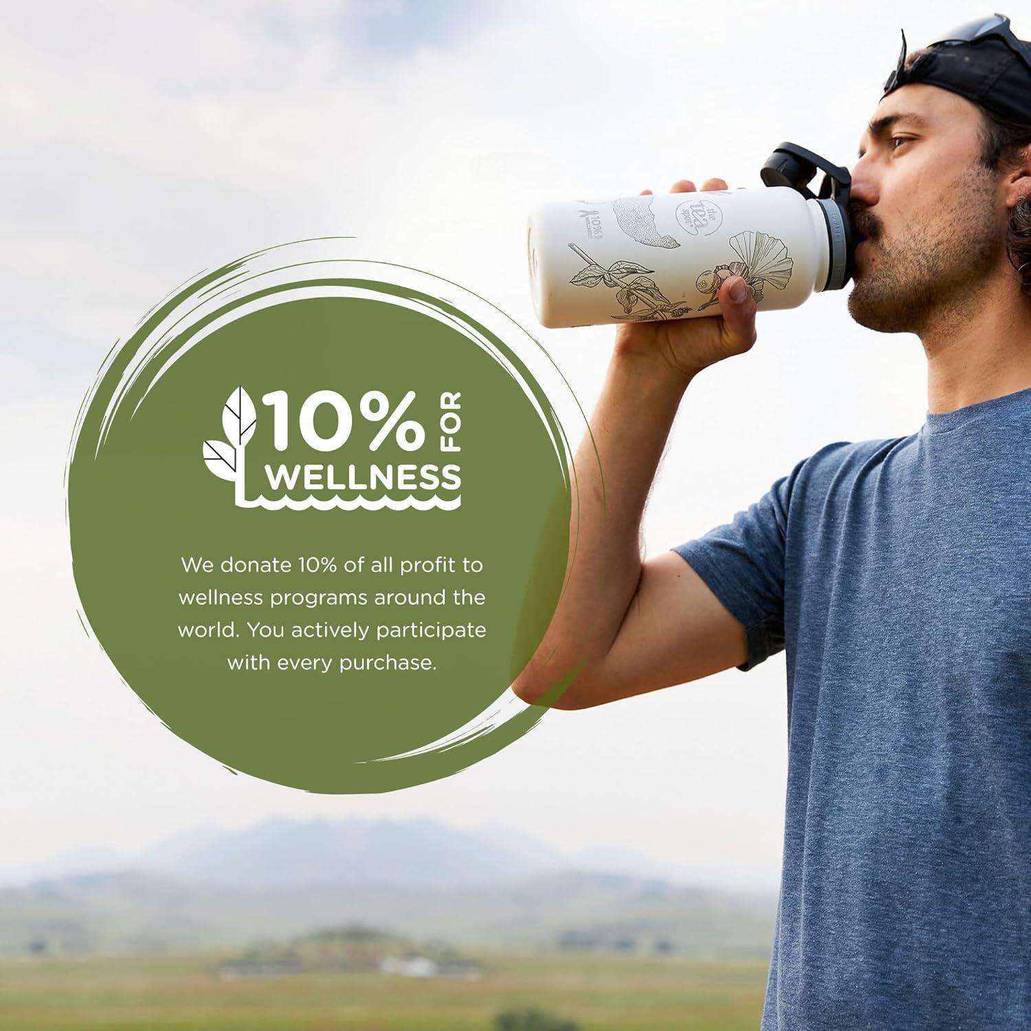 Botella de Viaje de Té The Tea Spot 0.95L Doble Pared Blanca