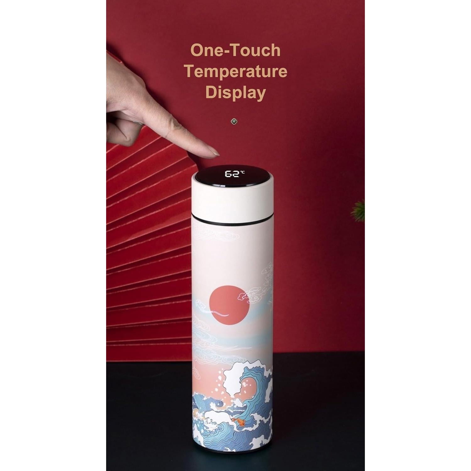 Termo de viaje THY COLLECTIBLES 500 ml acero inoxidable azul