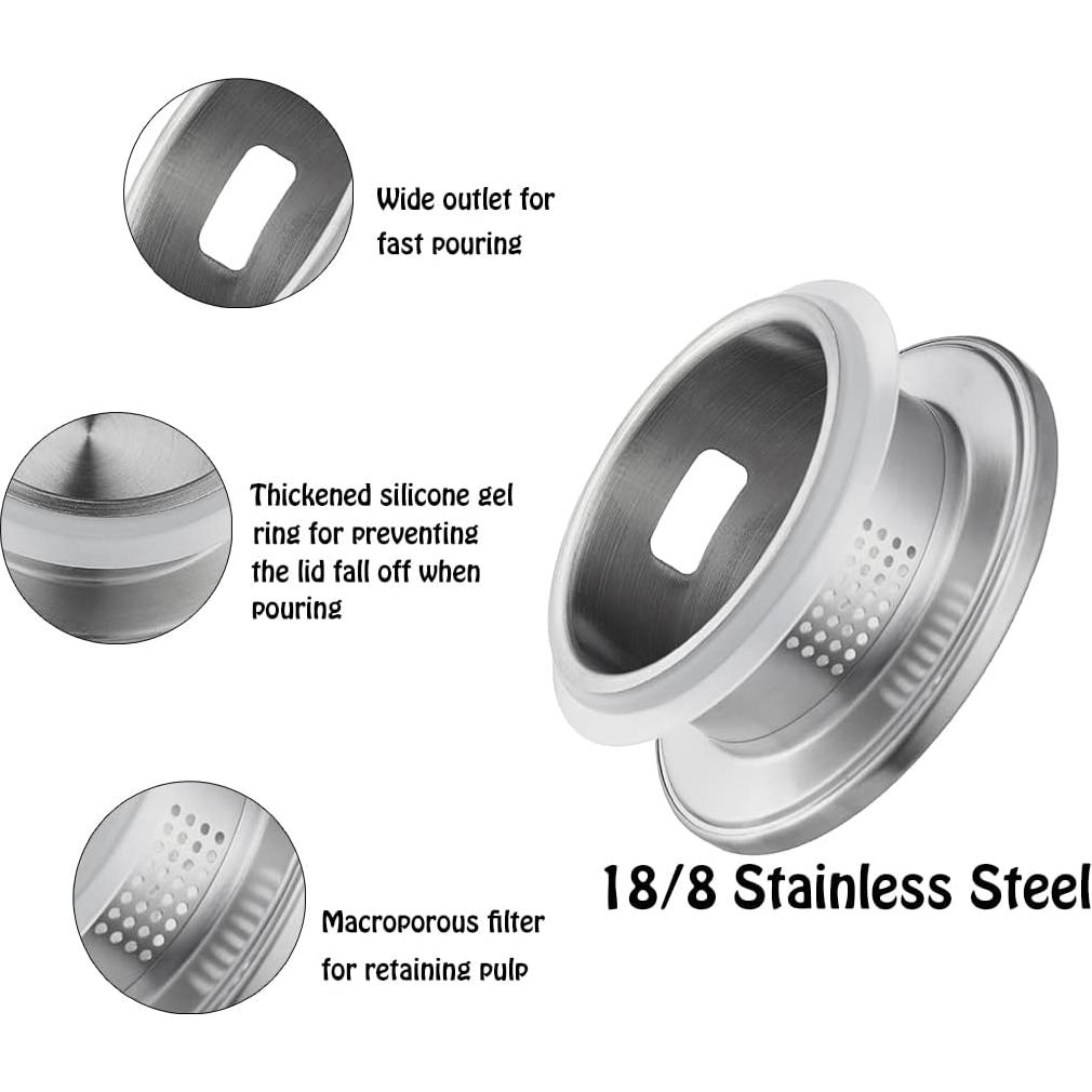 Jarra de vidrio Karafu 68Oz con tapa resistente al calor