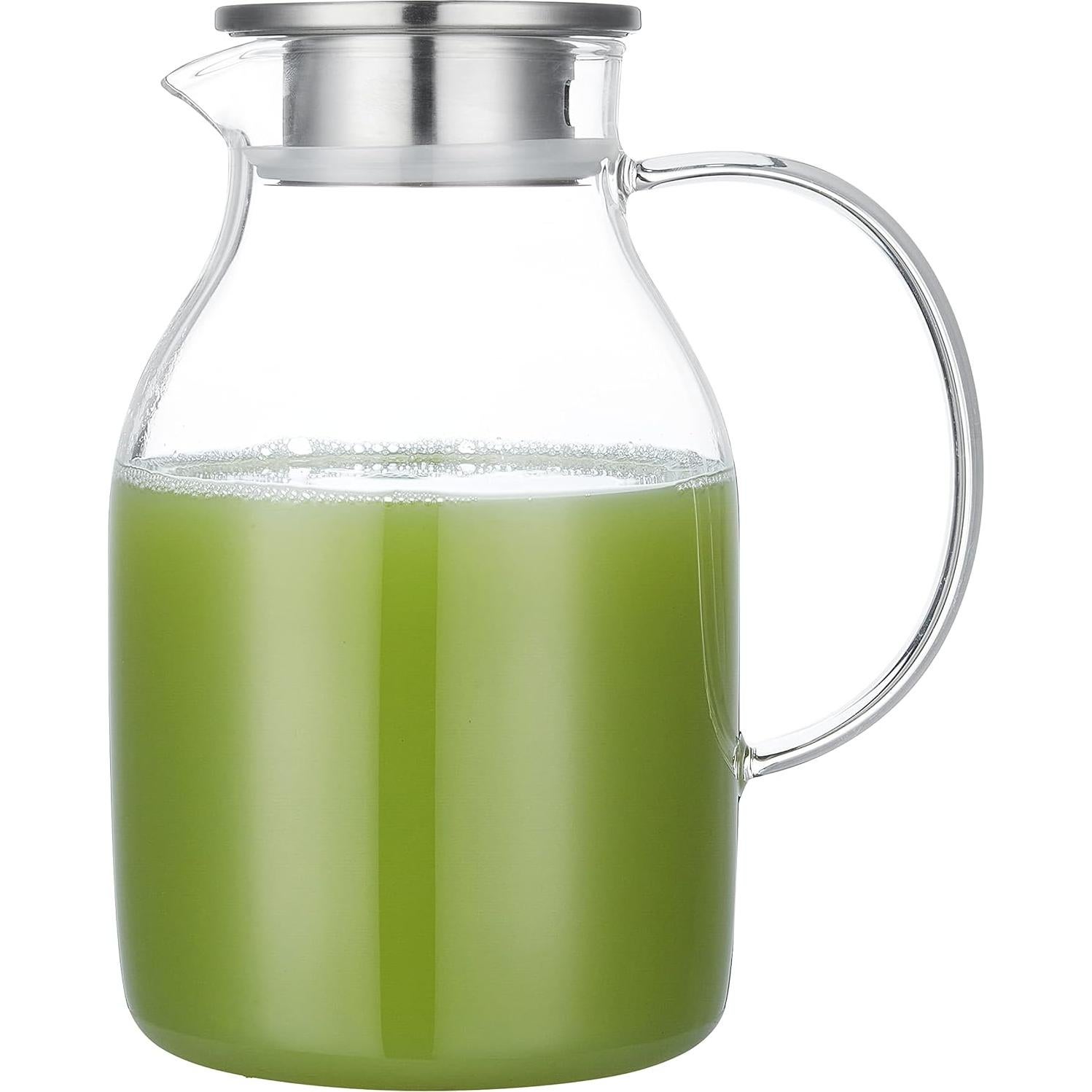 Jarra de vidrio Karafu 68Oz con tapa resistente al calor