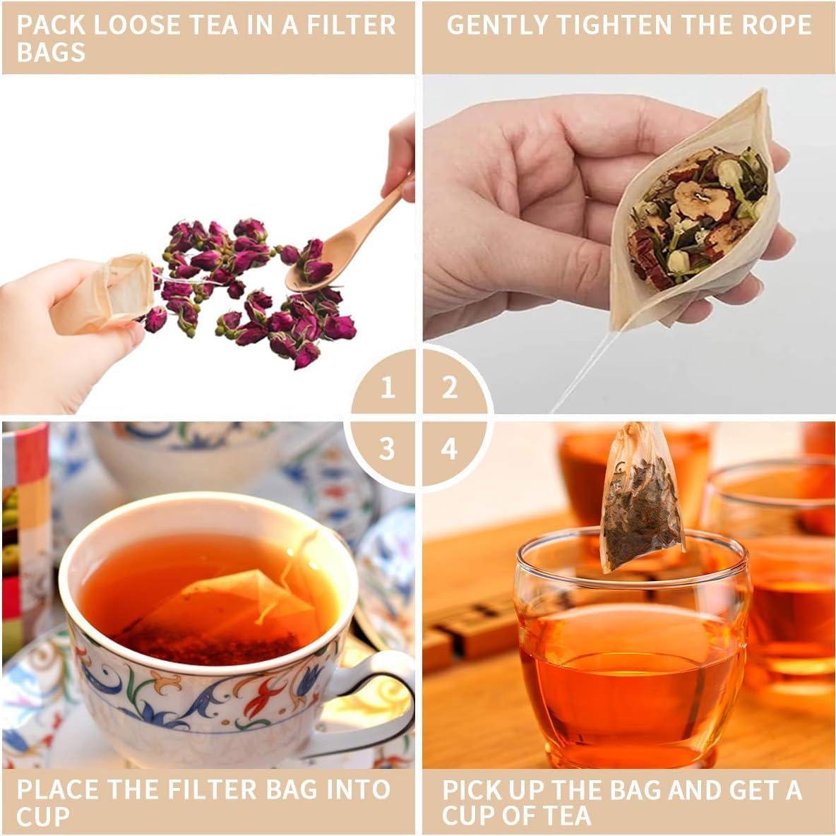 Bolsas de Filtro de Té Shelling Home 300 Pcs 5x7cm