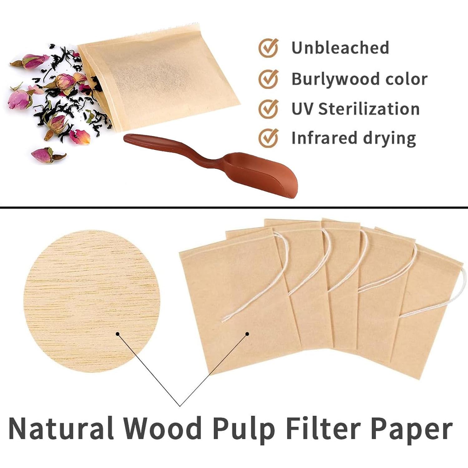 Bolsas de Filtro de Té Shelling Home 300 Pcs 5x7cm