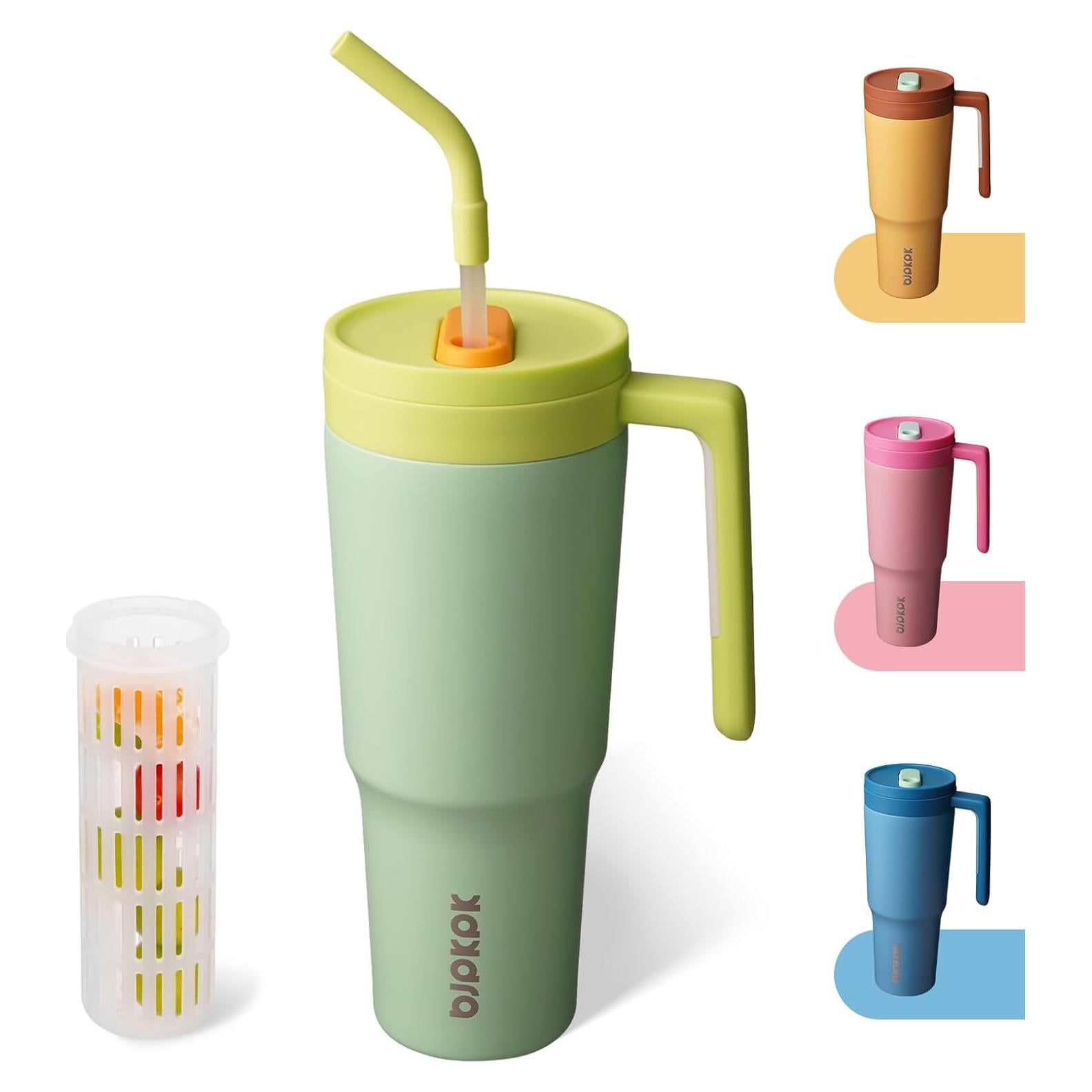 Vaso Aislado BJPKPK 1200ml Acero Inoxidable Verde Menta