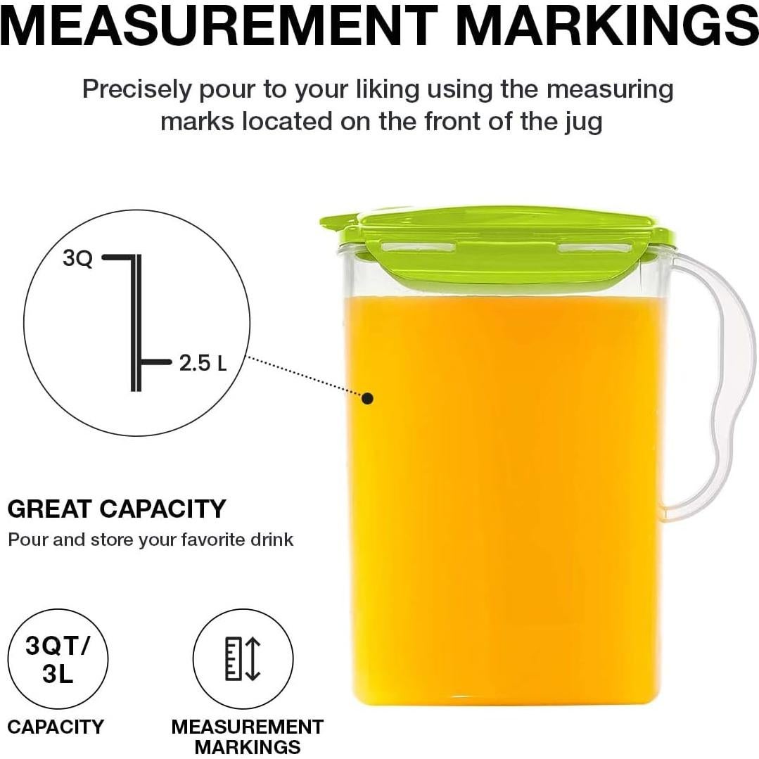 Jarra de Agua LocknLock Aqua 2.84L Verde para Refrigerador