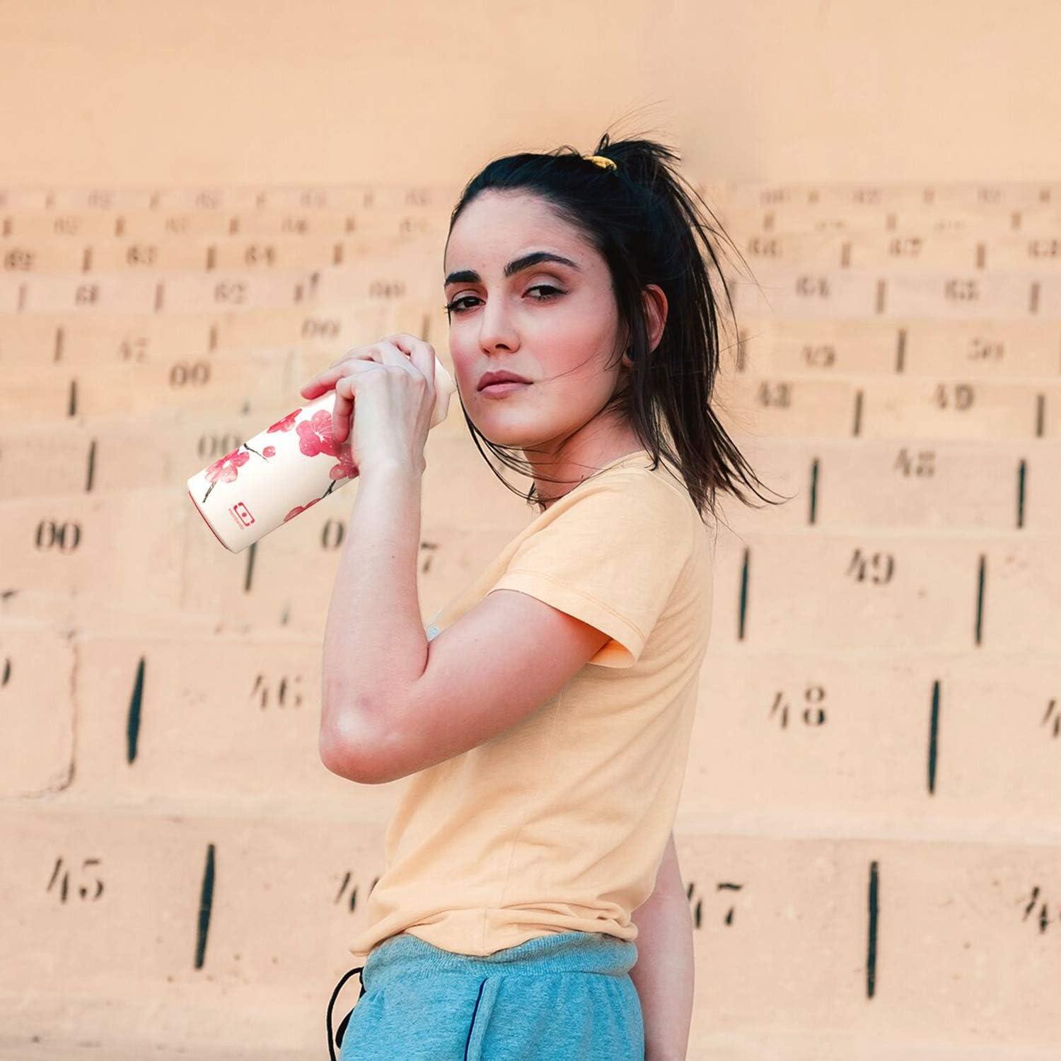 Botella de Agua Aislada Monbento MB Steel 500ml Floral