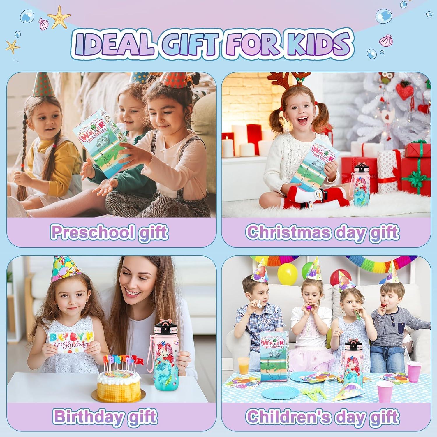 Kit de Manualidades Aolieh - Botella de Agua Sirena 600ml