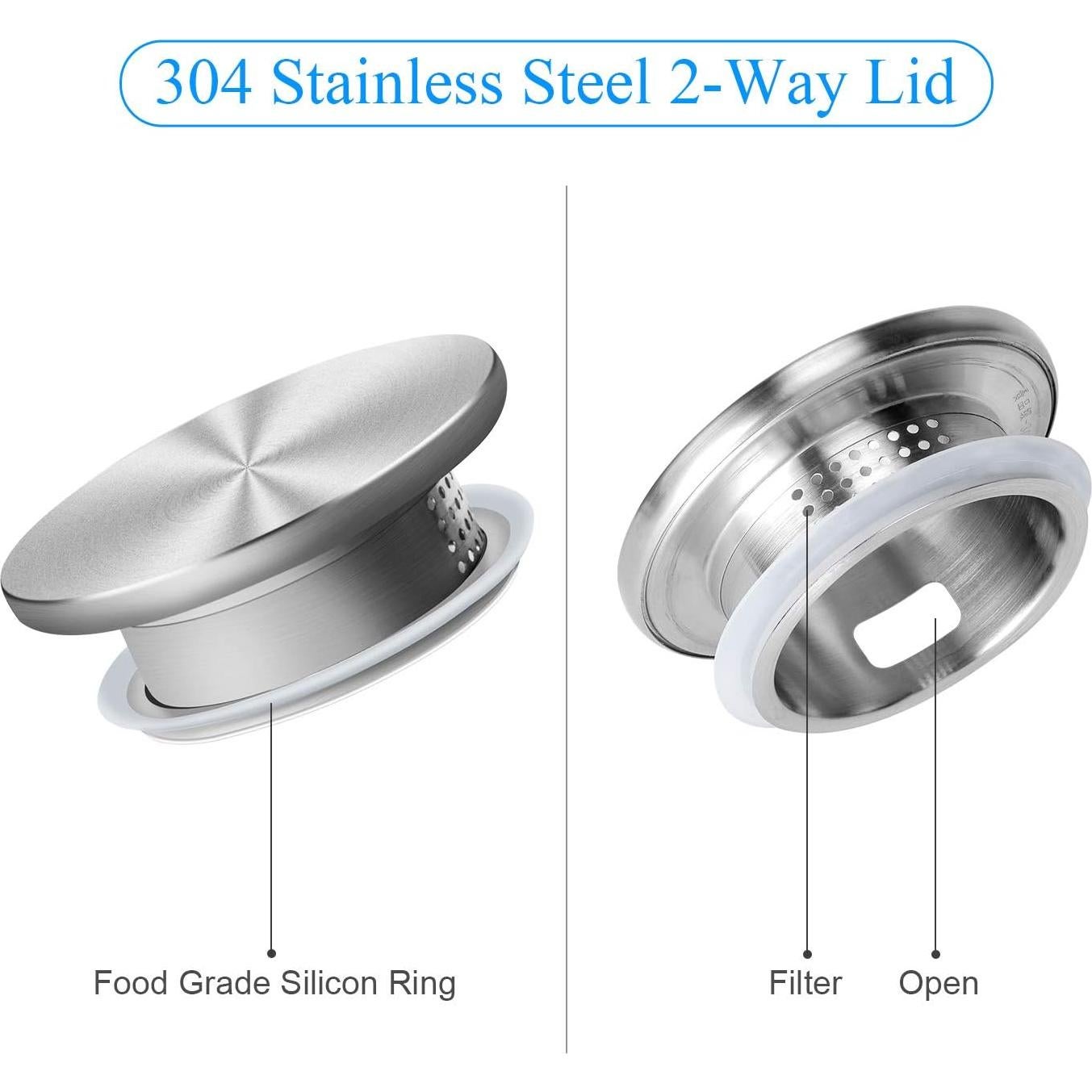 Jarra de vidrio borosilicato Vekonn 2L con tapa y cepillo