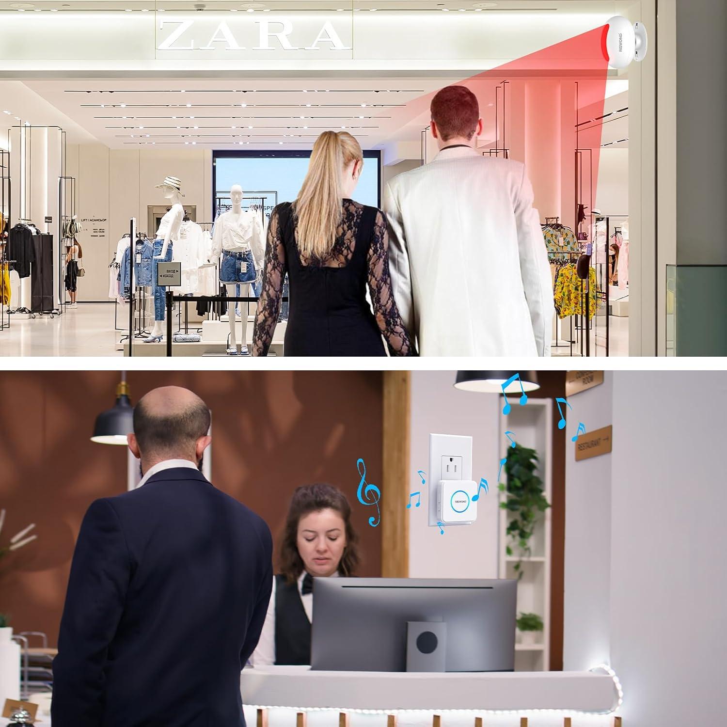 Timbre de Puerta Inalámbrico AMHEY con Sensor de Movimiento