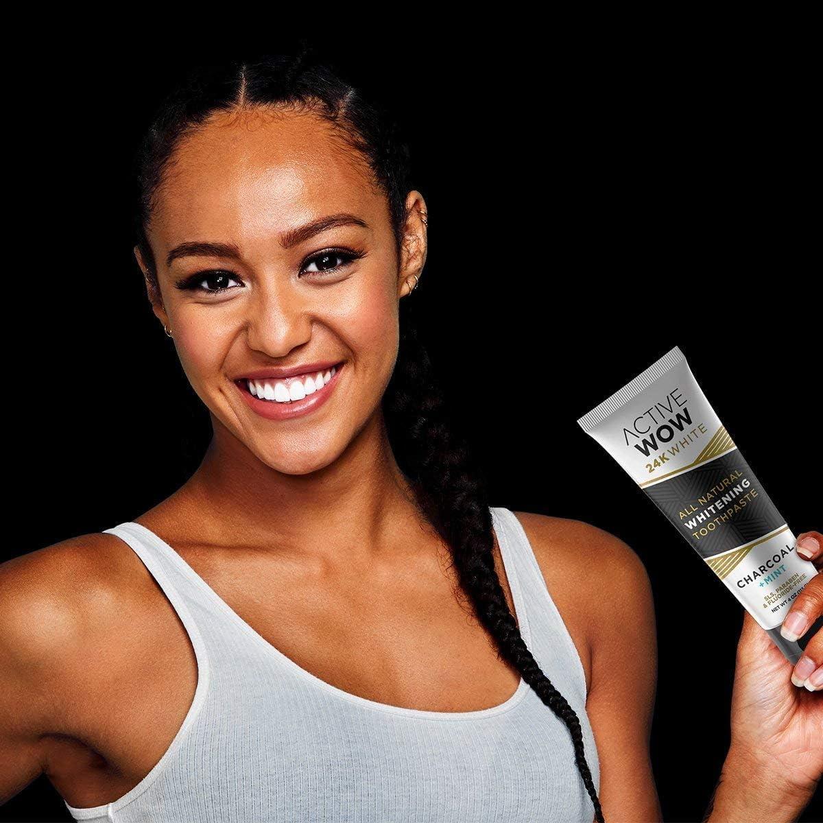 Pasta de Dientes de Carbón Activado Active Wow 118.3 ml