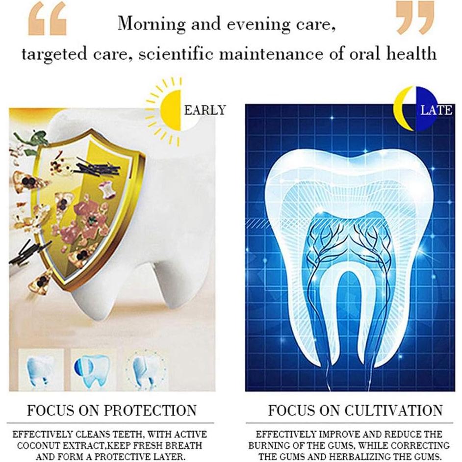 Pasta de Dientes Blanqueadora ZJchao 100ml Carbón Activado Coco