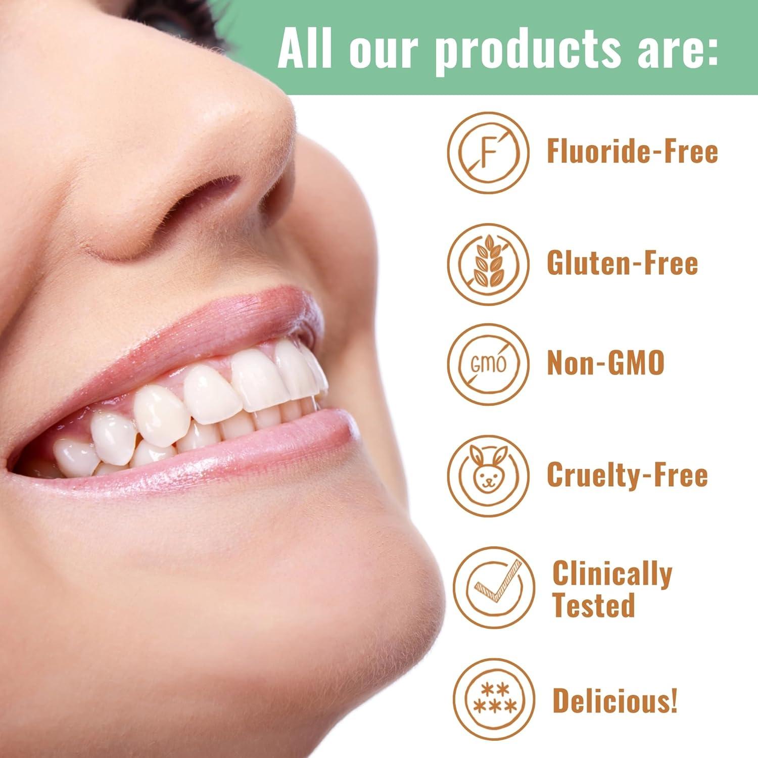 Tabletas de Pasta de Dientes Dr. Ginger Carbón Blanco 60 Unidades