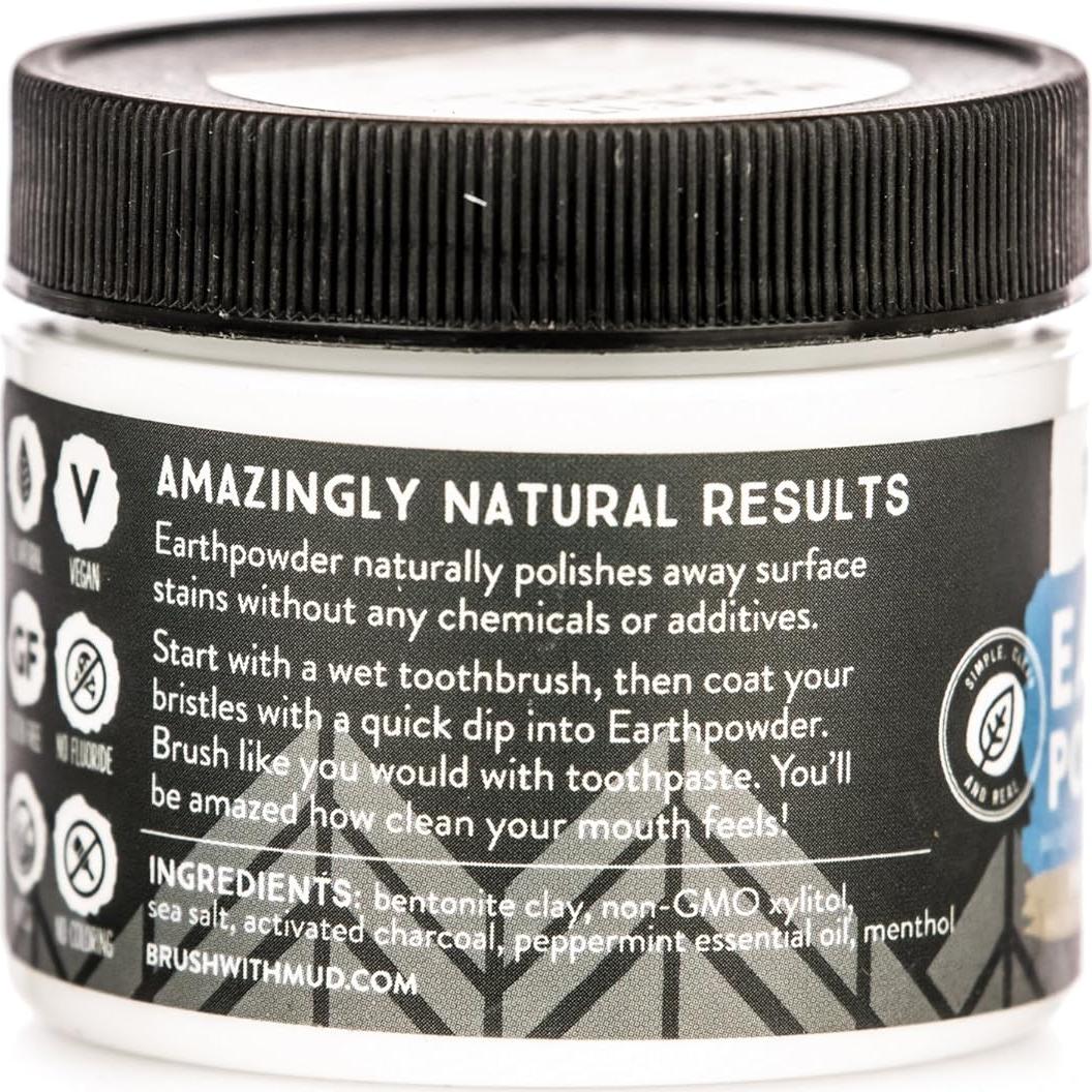 Polvo Natural para Dientes Redmond Earthpowder Menta 51g