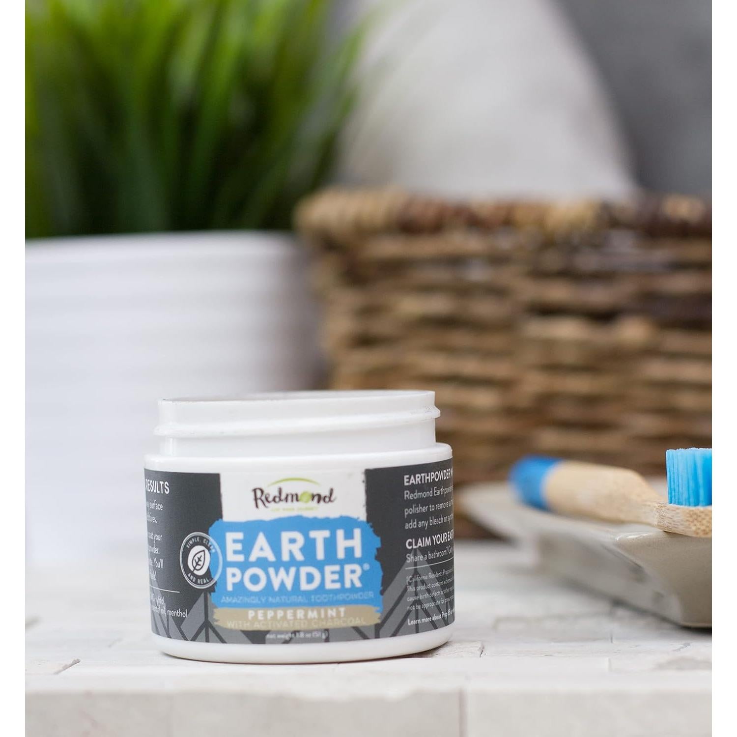 Polvo Natural para Dientes Redmond Earthpowder Menta 51g