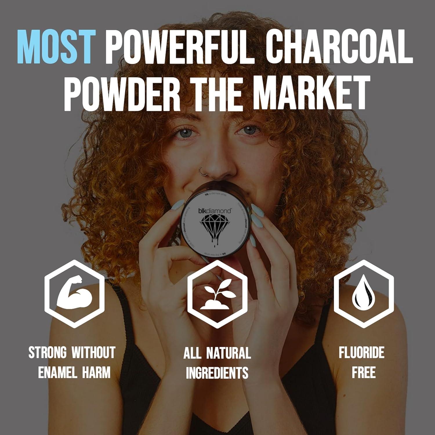 Polvo Blanqueador Dental de Carbón Activado Blkdiamond 59g