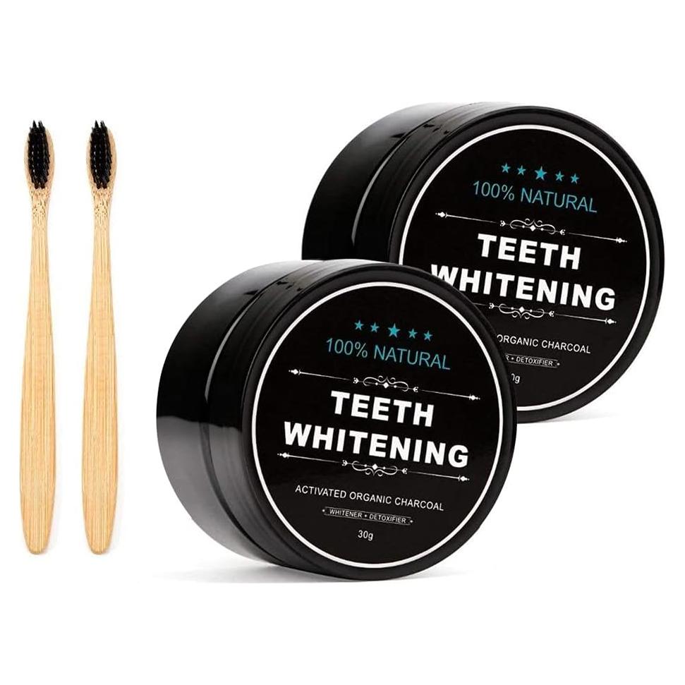 Paquete de 2 Polvos Blanqueadores de Dientes YALFEN 30g