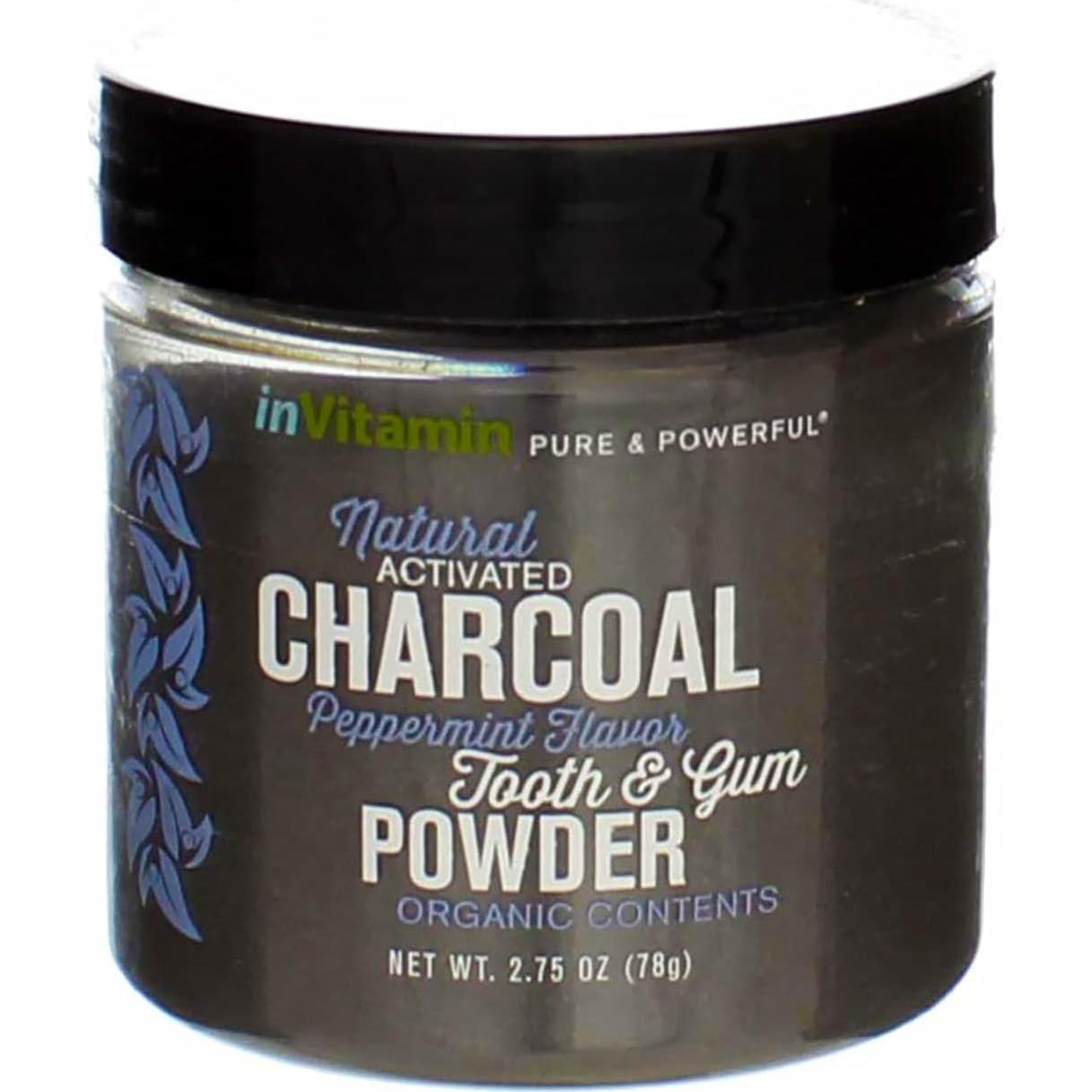 Polvo Dental Blanqueador beMndful 77g Carbón Activado Menta