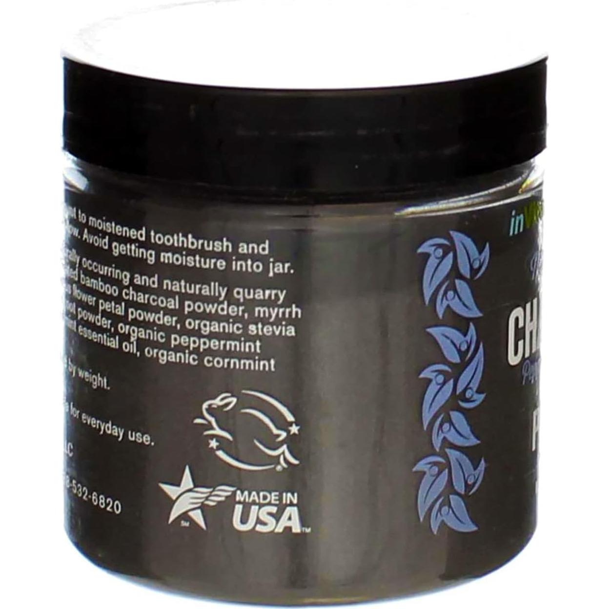 Polvo Dental Blanqueador beMndful 77g Carbón Activado Menta