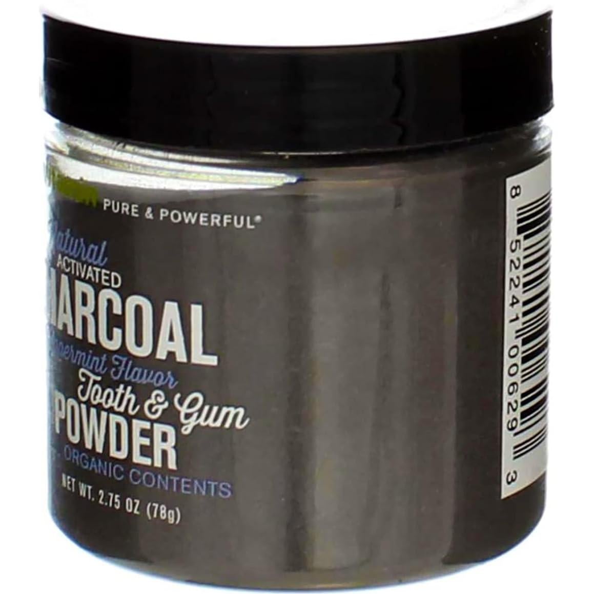 Polvo Dental Blanqueador beMndful 77g Carbón Activado Menta