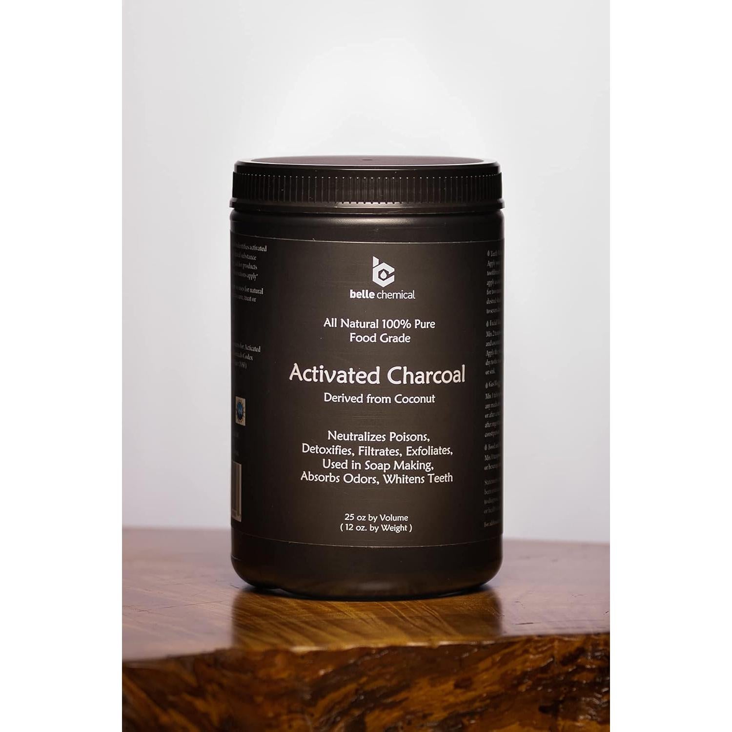 Carbón Activado de Coco en Polvo - Grado Alimenticio - 400g