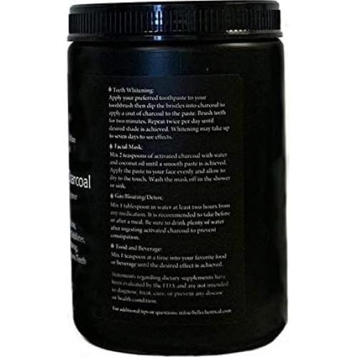 Carbón Activado de Coco en Polvo - Grado Alimenticio - 400g