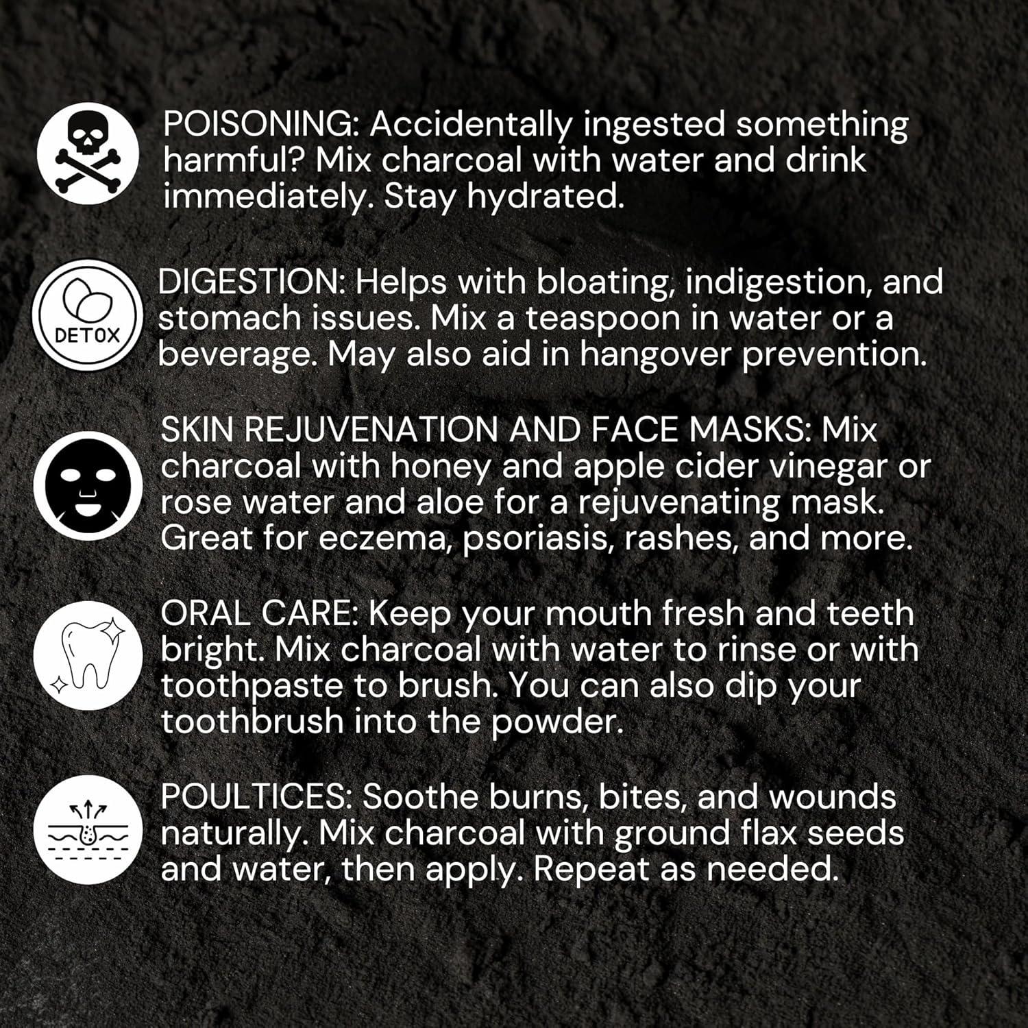 Polvo de Carbón Activado de Madera Dura Schizandu 283.5g