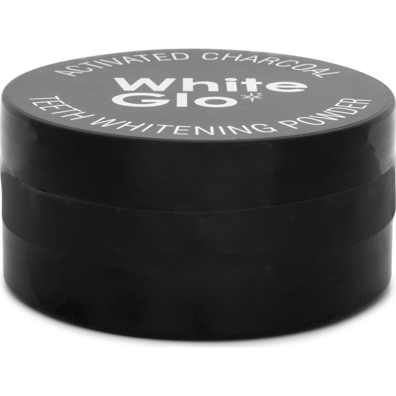 Polvo Blanqueador de Dientes White Glo 30g Carbón Activado Menta