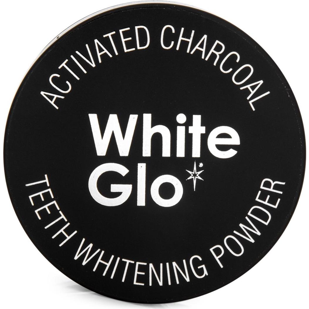 Polvo Blanqueador de Dientes White Glo 30g Carbón Activado Menta