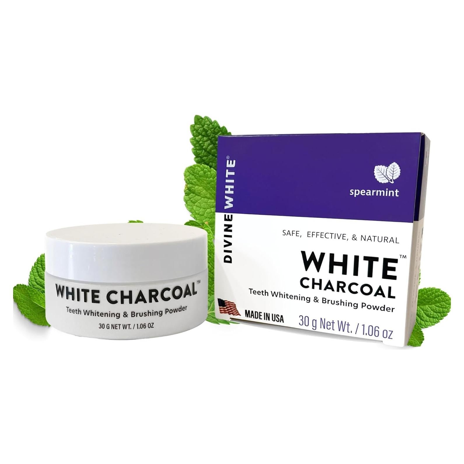 Polvo Blanqueador Dental Carbón Blanco Divine White 30g