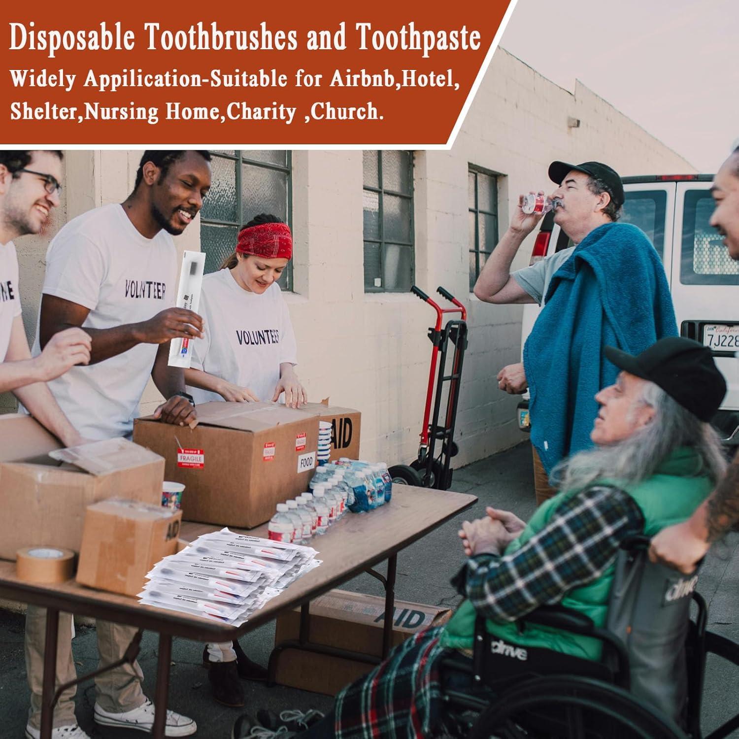 Cepillos de Dientes Desechables Xuezoioy - Paquete de 30 Unidades