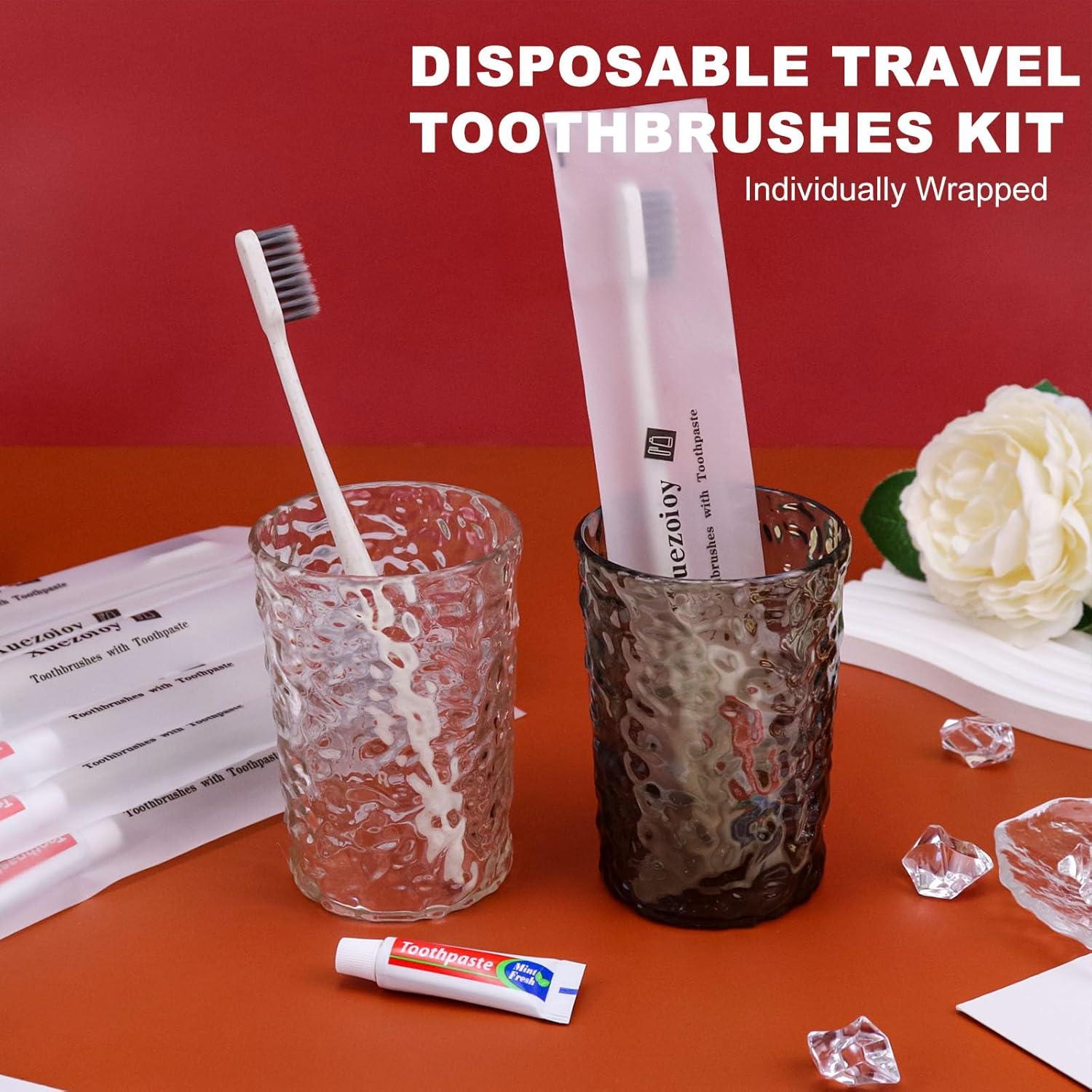 Cepillos de Dientes Desechables Xuezoioy - Paquete de 30 Unidades