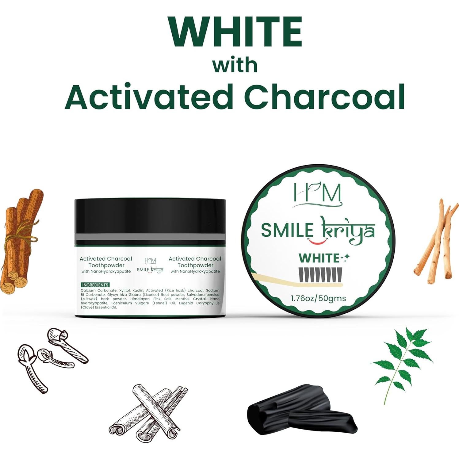 Duo de Polvo de Dientes Ayurvédico Smile Kriya 100g